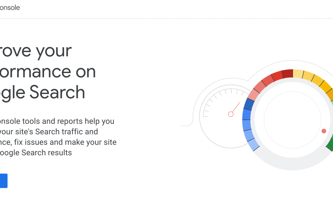 Google Search Console Home Page