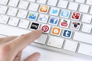 Social media communication concept Social media communication concept
