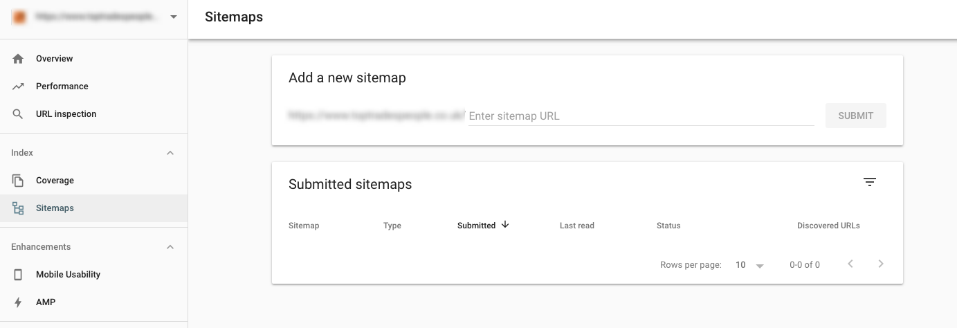 Sitemaps new Google Search Console